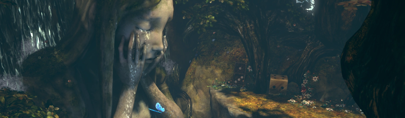 Image of the crying statue in Alice Madness' Returns' Vale of Tears